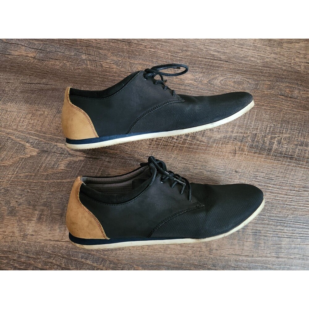 Mens 7 Aldo Black & Tan Dress Shoes
